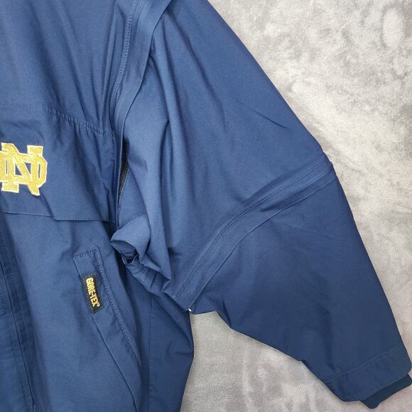 Zero Restriction VTG Navy Gortex Jacket M Convertible Notre Dame - Picture 5 of 7